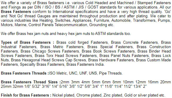 brass lock nuts jam nuts